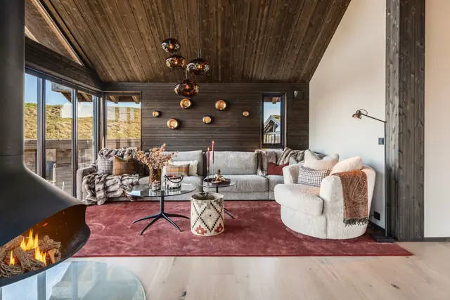 Living room facing the view