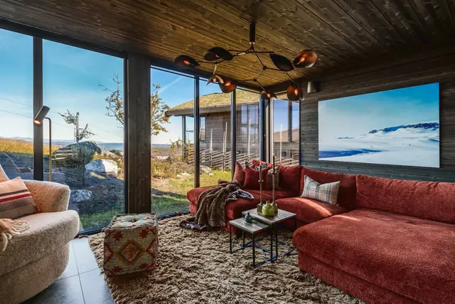 The TV lounge, wide angle